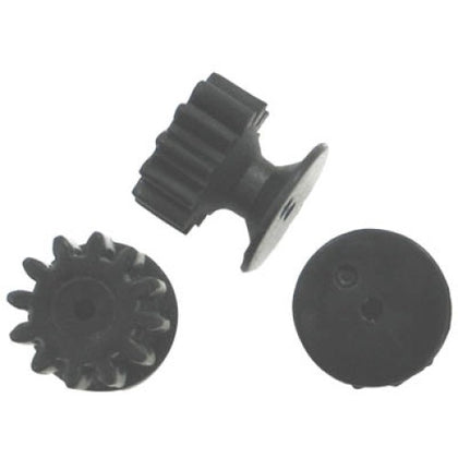 GEAR & PULLEY COMBO FITS 2MM MOTOR SHAFT 12 TOOTH