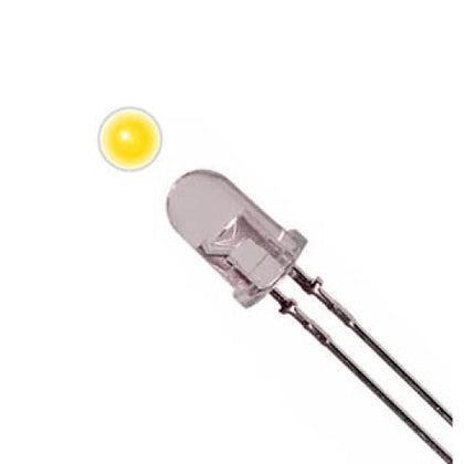LED5 DIFF YEL 3000MCD SUPER 2.1V 20MA