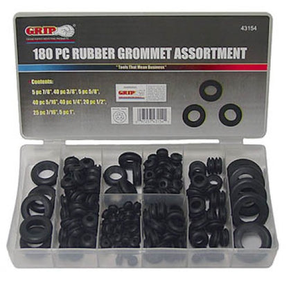 GROMMET RUBBER RND ASSORTED 8 DIFFERENT SIZES