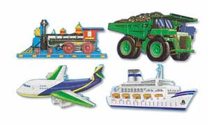 GOING PLACES FLOOR PUZZLE-AGES 3 {{4 PUZZLES WITH TOTAL OF 48 PCS