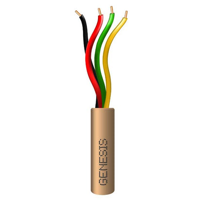 CABLE 4C 22AWG SOL UNSH 500FT BGE COIL