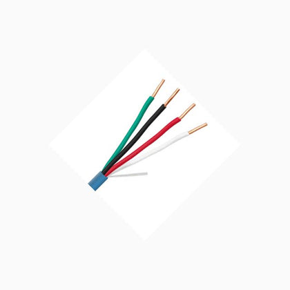 CABLE 4C 22AWG SOL UNSH 1000FT BLUE