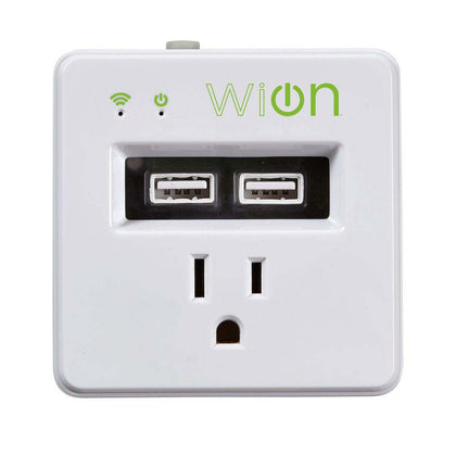 WALL TAP 1-OUTLET INDOOR WIFI W/2 USB PORTS PROGRAMMABLE TIMER