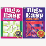 WORD FIND SUPER JUMBO BIG & EASY CROSSWORDS & WORD-FINDS{{