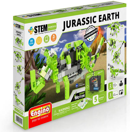 STEM HEROES-JURASSIC EARTH 5 MOTORIZED MODELS