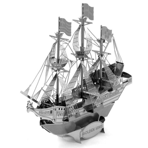 GOLDEN HIND {{3D LASER CUT MODEL 2SHEETS