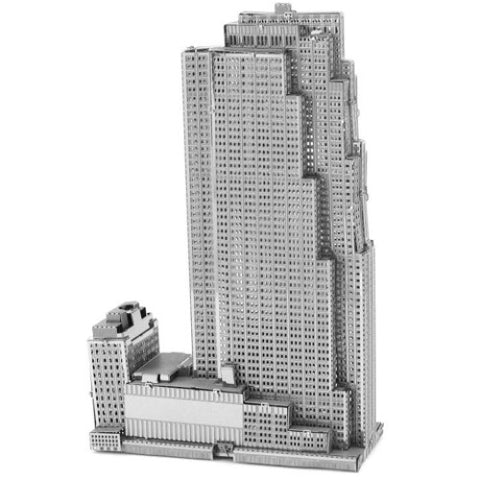 ROCKFELLER PLAZA 3D LASER CUT MODEL 2SHEETS