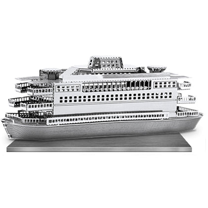 FERRY BOAT METAL EARTH 3D LASER CUT MODEL