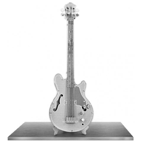 ELECTRIC BASS GUITAR METAL EARTH 3D LASER CUT MODEL