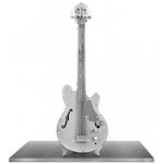 ELECTRIC BASS GUITAR METAL EARTH 3D LASER CUT MODEL