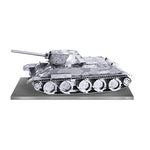 T-34 TANK 3D LASER CUT MODEL 2SHEETS