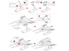 SX3 ALLIANCE FIGHTER METAL EARTH 3D LASER CUT MODEL