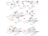 SX3 ALLIANCE FIGHTER METAL EARTH 3D LASER CUT MODEL