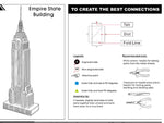 EMPIRE STATE BUILDING METAL {{EARTH 3D LASER CUT MODEL