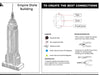 EMPIRE STATE BUILDING METAL EARTH 3D LASER CUT MODEL