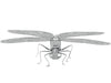 DRAGONFLY METAL EARTH 3D LASER CUT MODEL
