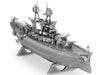 ARIZONA BATTLESHIP- METAL EARTH 3D LASER CUT TWO SHEET MODEL KIT