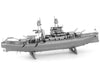 ARIZONA BATTLESHIP- METAL EARTH 3D LASER CUT TWO SHEET MODEL KIT