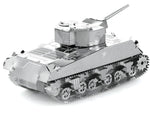 SHERMAN TANK-TWO SEETS METAL EARTH 3D LASER CUT MODEL