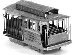 SAN FRANCISCO CABLE CAR METAL EARTH 3D LASER CUT MODEL