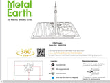 CN TOWER METAL EARTH 3D LASER CUT MODEL