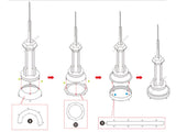 CN TOWER METAL EARTH 3D LASER CUT MODEL