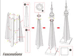 CN TOWER METAL EARTH 3D LASER CUT MODEL