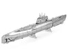 GERMAN U-BOAT TYPE XXI TWO SHEET 3D METAL MODEL KITS