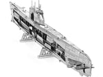 GERMAN U-BOAT TYPE XXI TWO SHEET 3D METAL MODEL KITS