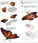 BUTTERFLY MONARCH METAL EARTH 3D LASER CUT MODEL