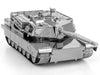 M1 ABRAMS TANK TWO SHEET 3D METAL MODEL KITS