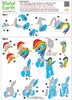 RAINBOW DASH METAL EARTH 3D LASER CUT MODEL