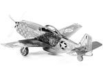 MUSTANG P-51 METAL EARTH 3D LASER CUT MODEL