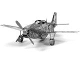 MUSTANG P-51 METAL EARTH 3D LASER CUT MODEL