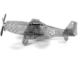 MUSTANG P-51 METAL EARTH 3D LASER CUT MODEL