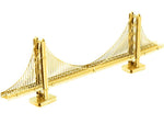 GOLDEN GATE BRIDGE GOLD METAL EARTH 3D LASER CUT MODEL