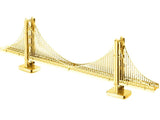 GOLDEN GATE BRIDGE GOLD METAL EARTH 3D LASER CUT MODEL