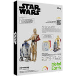 STAR WARS R2-D2 & C-3PO METAL EARTH 3D METAL MODEL KITS