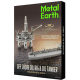 OFFSHORE OIL RIG & TANKER {{METAL EARTH 3D LASER CUT MODEL