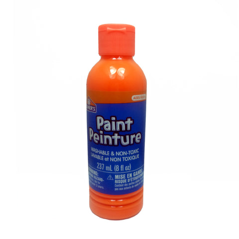 PAINT ORANGE FOR CRAFT 237ML WASHABLE & NON-TOXIC