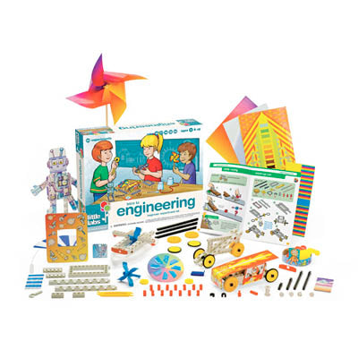 LITTLE LABS:INTRO TO ENGINEERING {{CONDUCT 25 EXPERIMENTS-AGES 5+