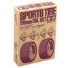 SPORTS TIRE PAIR 56MM DIAMETER
