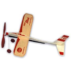 STRATO STREAK AIRPLANE-RUBBER {{POWRED W/LANDING GEAR