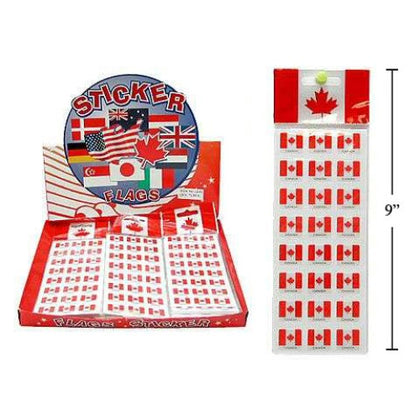 CANADA SOUVENIR FLAG SILK STICKERS