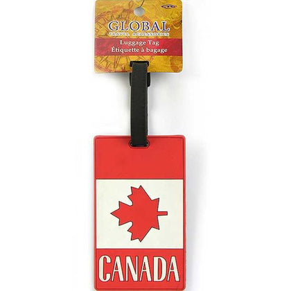 LUGGAGE TAG CANADIAN FLAG SOUVENIR 2.5X4IN