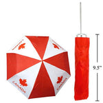CANADA SOUVENIR FOLDING UMBRELLA W/POUCH 32IN DIAMETER