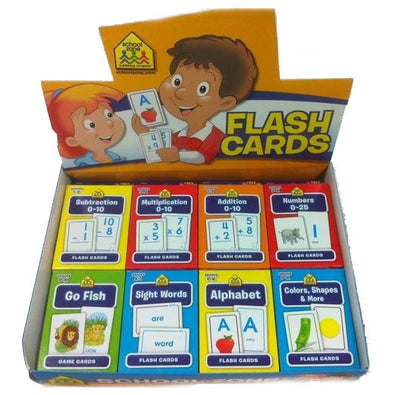 SCHOOL ZONE FLASH CARD ASSORTED