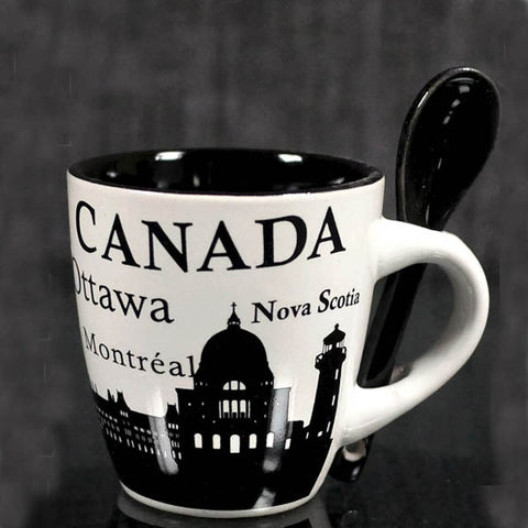 CANADA ESPRESSO CUP & SPOON