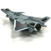 DIE CAST OPTIC FIGHTER JET J-20 9IN  BLACK/GREY ASSORTED COLORS