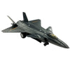 DIE CAST OPTIC FIGHTER JET J-20 9IN  BLACK/GREY ASSORTED COLORS